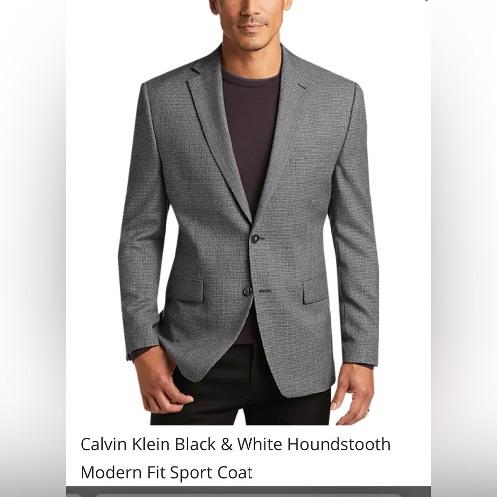 NWT Calvin Klein Houndstooth Sport Coat
